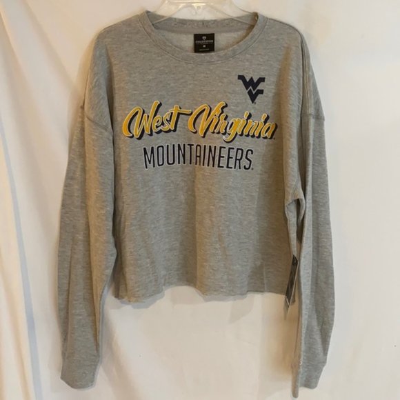 West Virginia Mountaineers Cropped Sweater women’s size M New - Picture 1 of 6